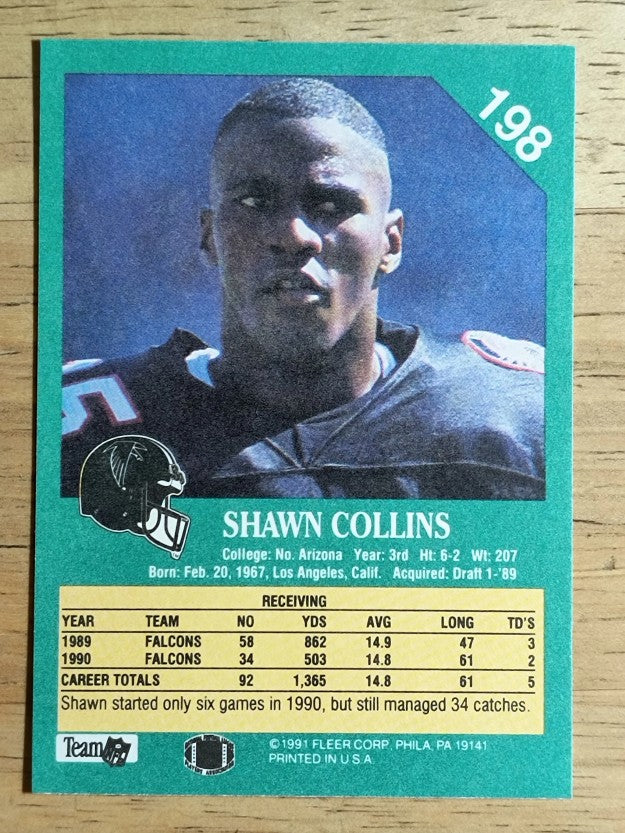 1991 Fleer #198 Shawn Collins