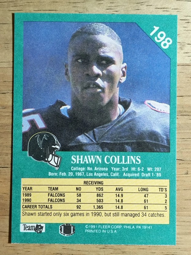 1991 Fleer #198 Shawn Collins