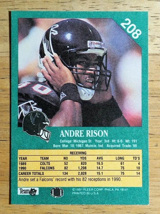 1991 Fleer #208 Andre Rison