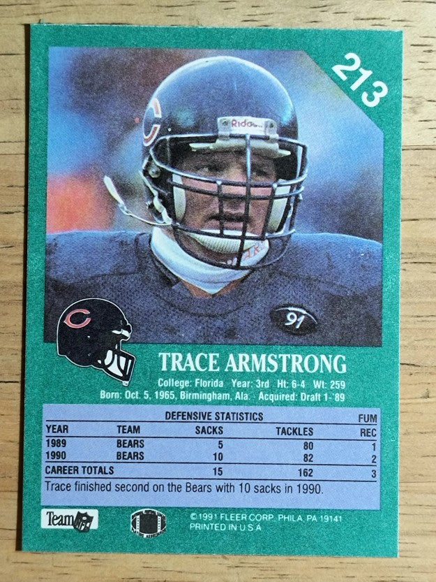 1991 Fleer #213 Trace Armstrong