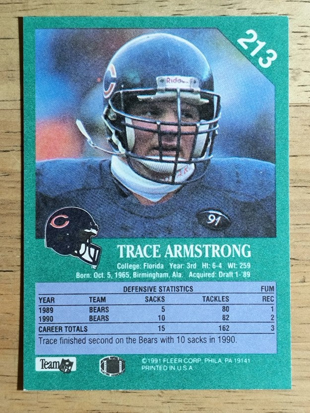 1991 Fleer #213 Trace Armstrong