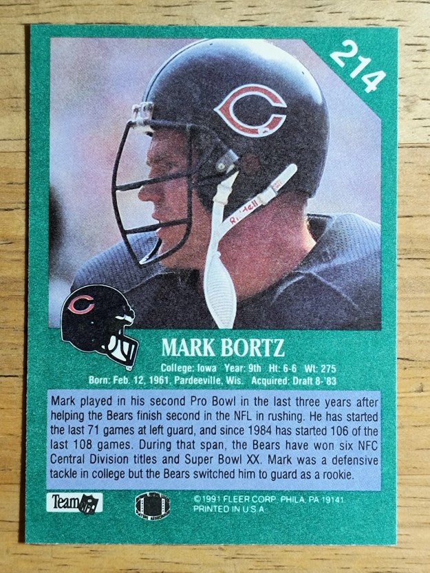 1991 Fleer #214 Mark Bortz