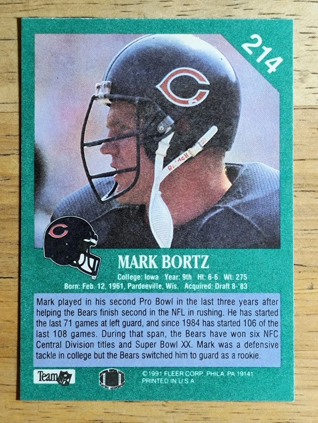 1991 Fleer #214 Mark Bortz