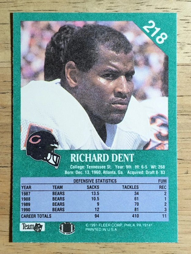 1991 Fleer #218 Richard Dent