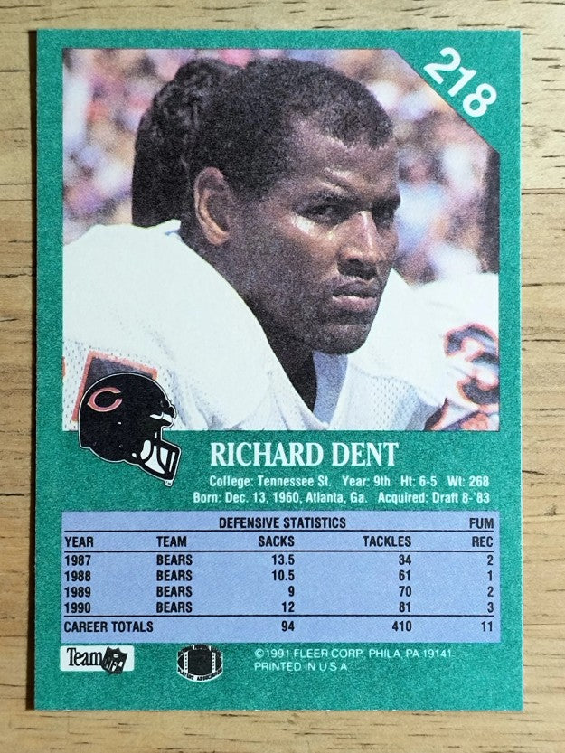 1991 Fleer #218 Richard Dent