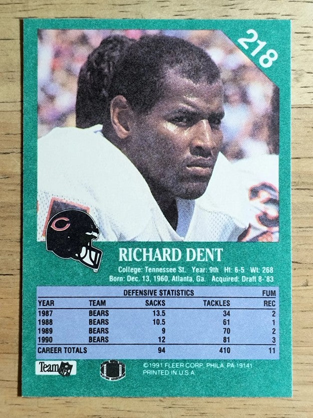 1991 Fleer #218 Richard Dent