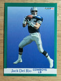 1991 Fleer #229 Jack Del Rio