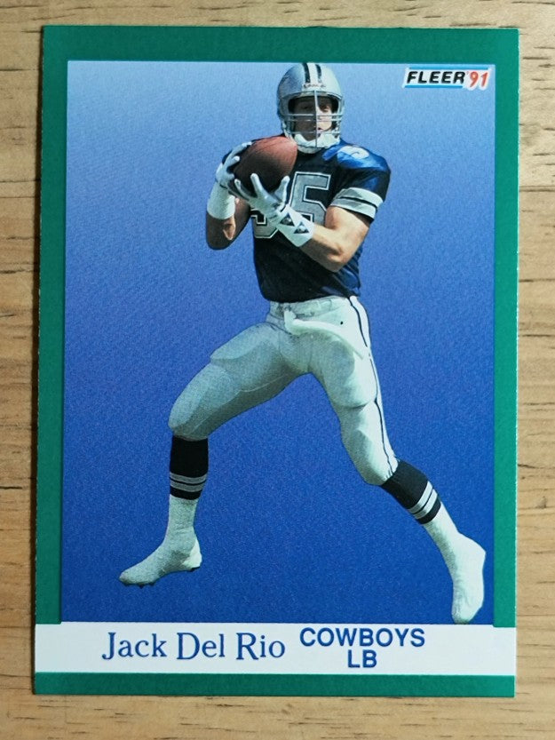 1991 Fleer #229 Jack Del Rio