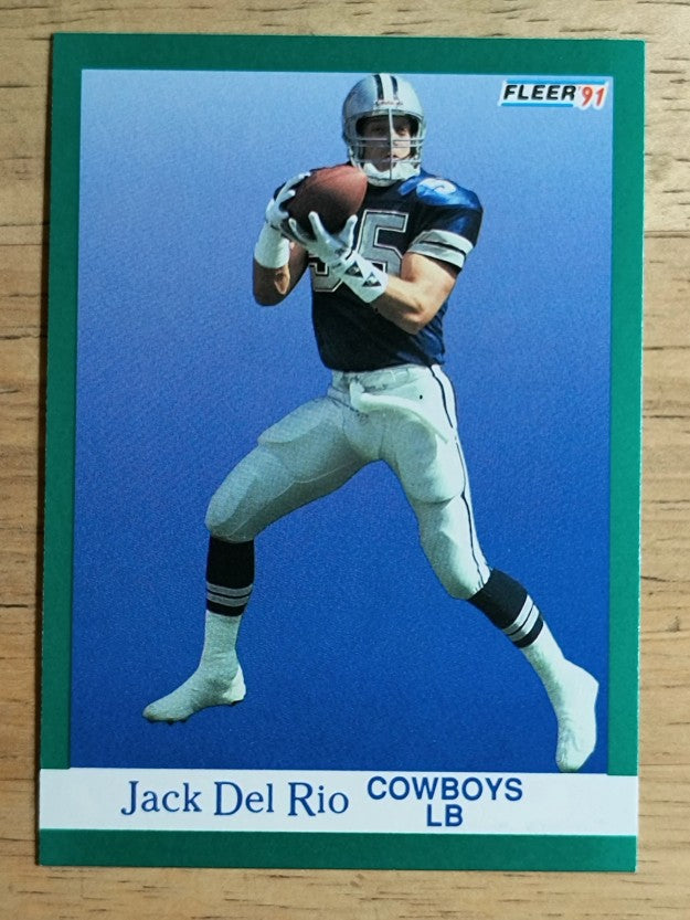 1991 Fleer #229 Jack Del Rio