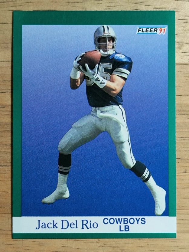 1991 Fleer #229 Jack Del Rio