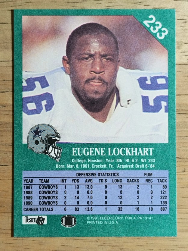 1991 Fleer #233 Eugene Lockhart