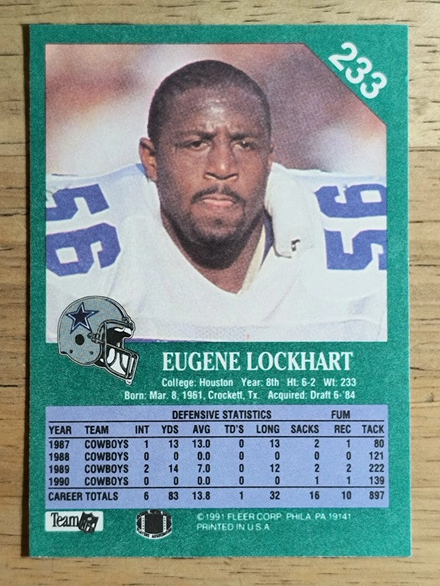 1991 Fleer #233 Eugene Lockhart