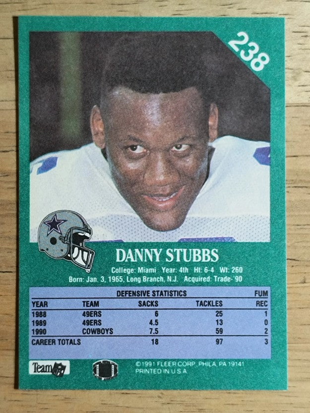 1991 Fleer #238B Daniel Stubbs
