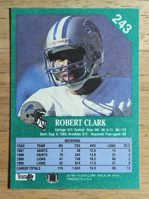 1991 Fleer #243 Robert Clark