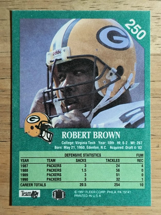 1991 Fleer #250 Robert Brown