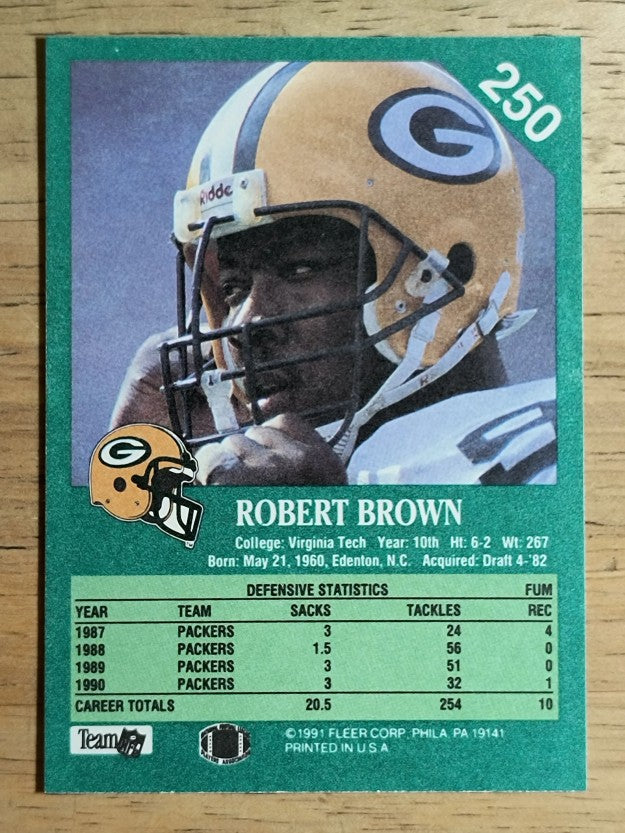1991 Fleer #250 Robert Brown