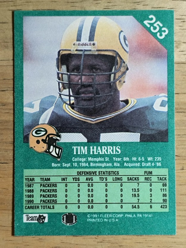 1991 Fleer #253 Tim Harris