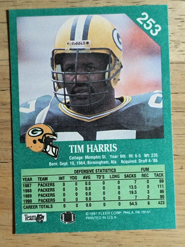 1991 Fleer #253 Tim Harris