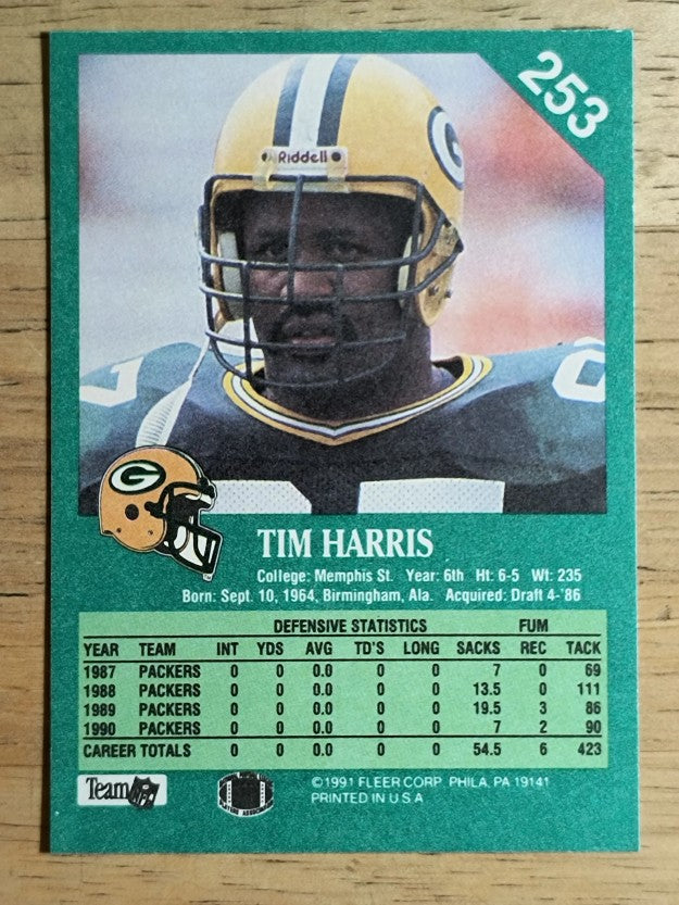 1991 Fleer #253 Tim Harris