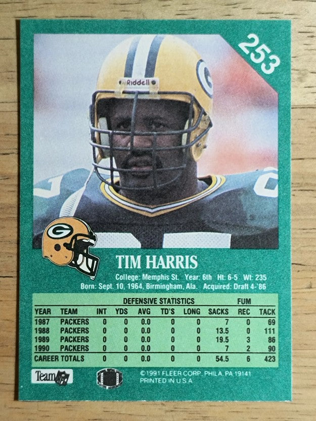 1991 Fleer #253 Tim Harris