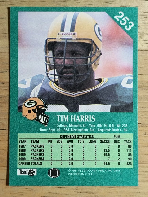 1991 Fleer #253 Tim Harris