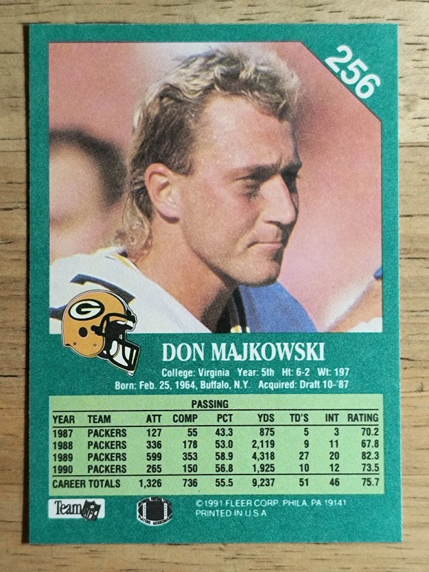 1991 Fleer #256 Don Majkowski