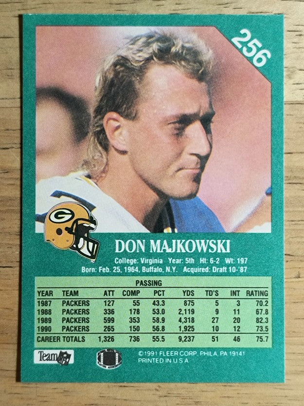 1991 Fleer #256 Don Majkowski