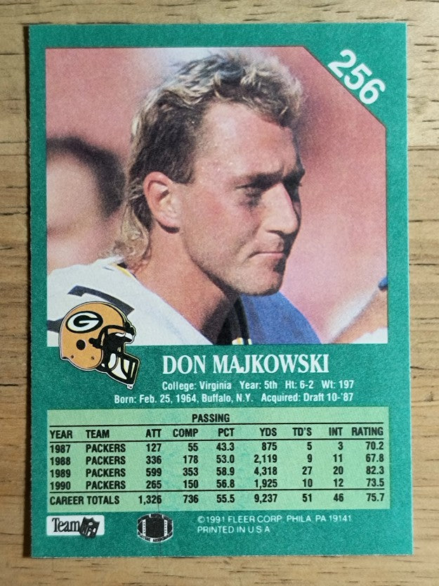 1991 Fleer #256 Don Majkowski