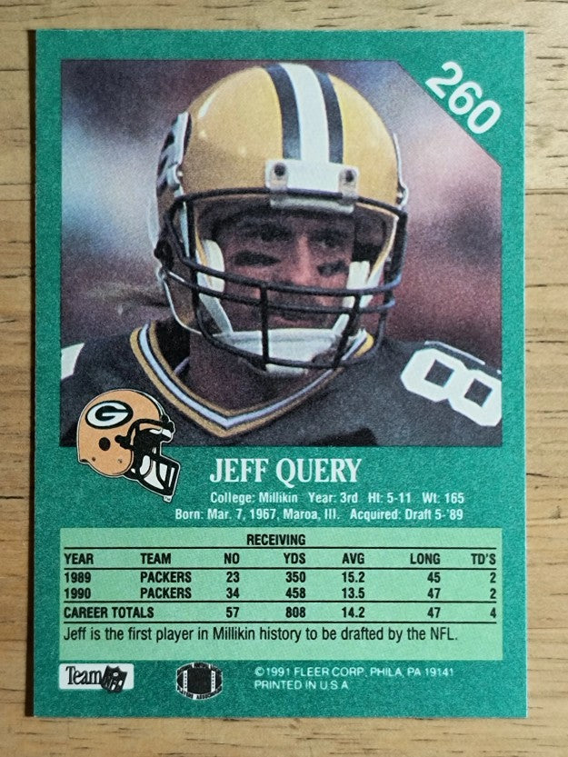 1991 Fleer #260 Jeff Query