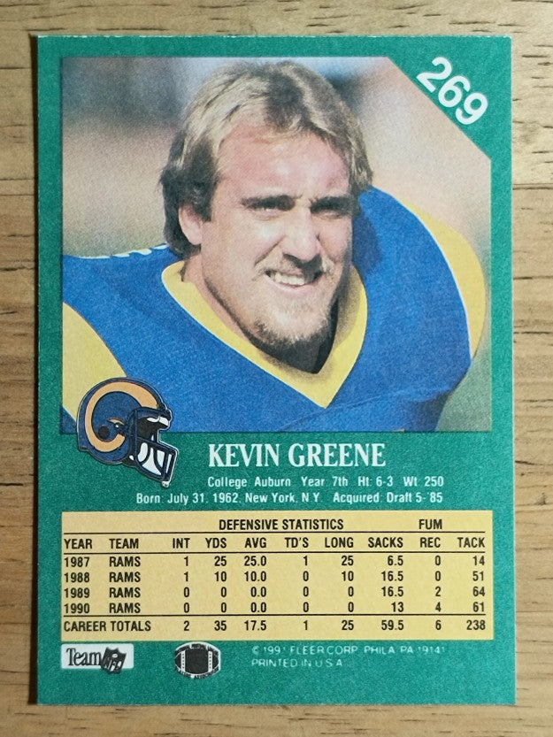 1991 Fleer #269 Kevin Greene