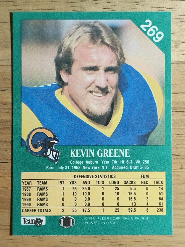 1991 Fleer #269 Kevin Greene