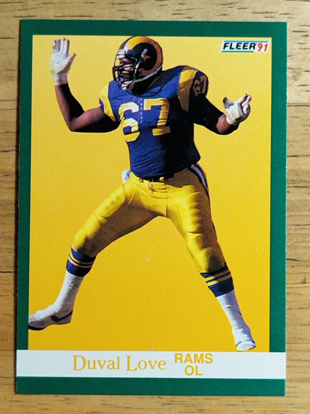 1991 Fleer #272 Duval Love RC