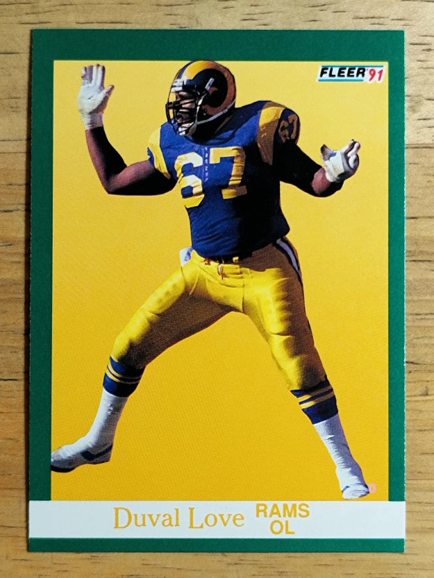 1991 Fleer #272 Duval Love RC