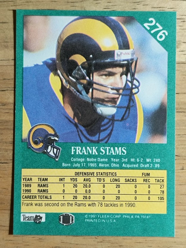 1991 Fleer #276 Frank Stams