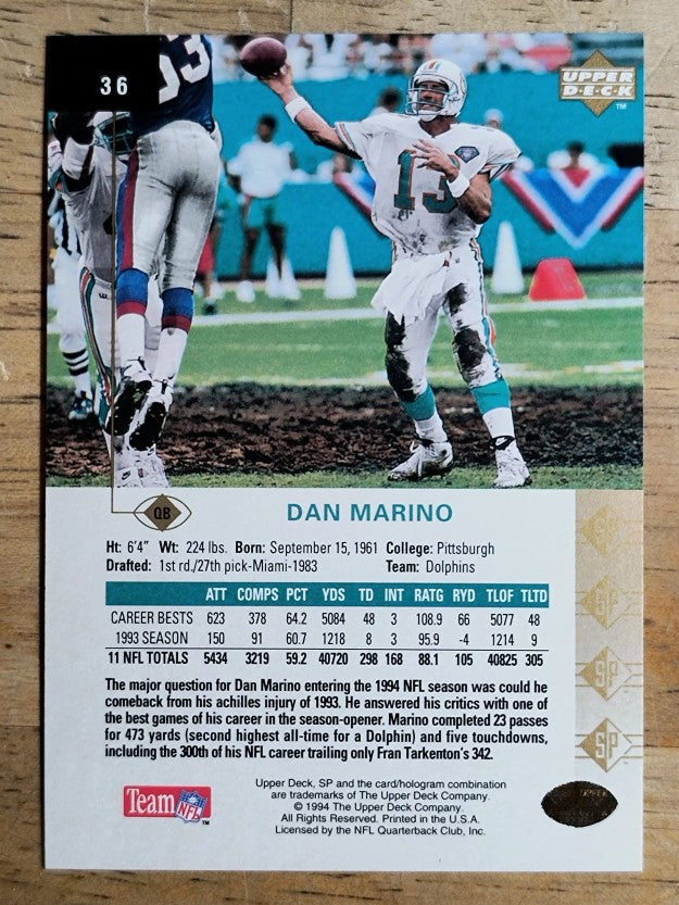 1994 SP #36 Dan Marino