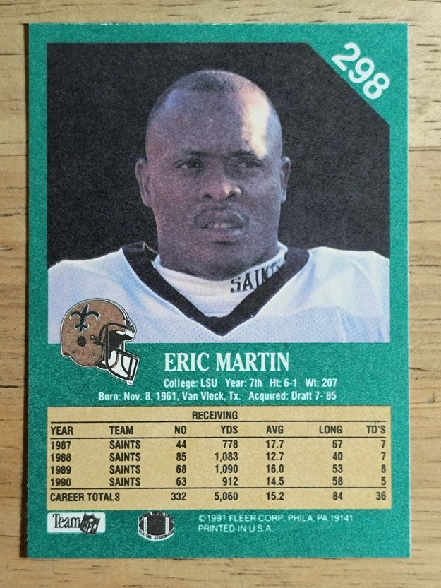 1991 Fleer #298 Eric Martin