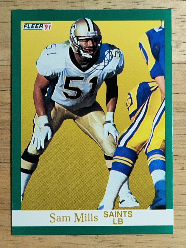 1991 Fleer #301 Sam Mills