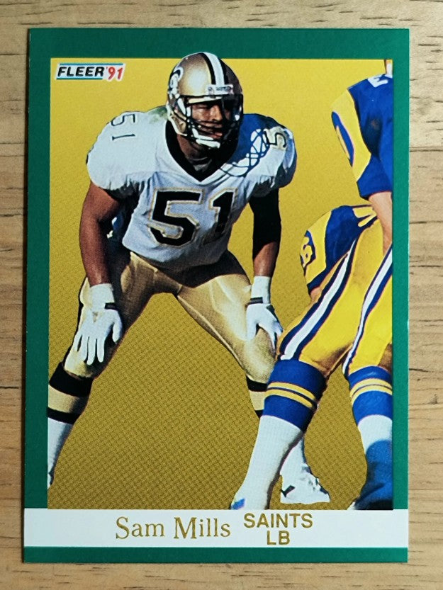 1991 Fleer #301 Sam Mills