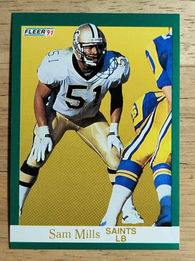 1991 Fleer #301 Sam Mills