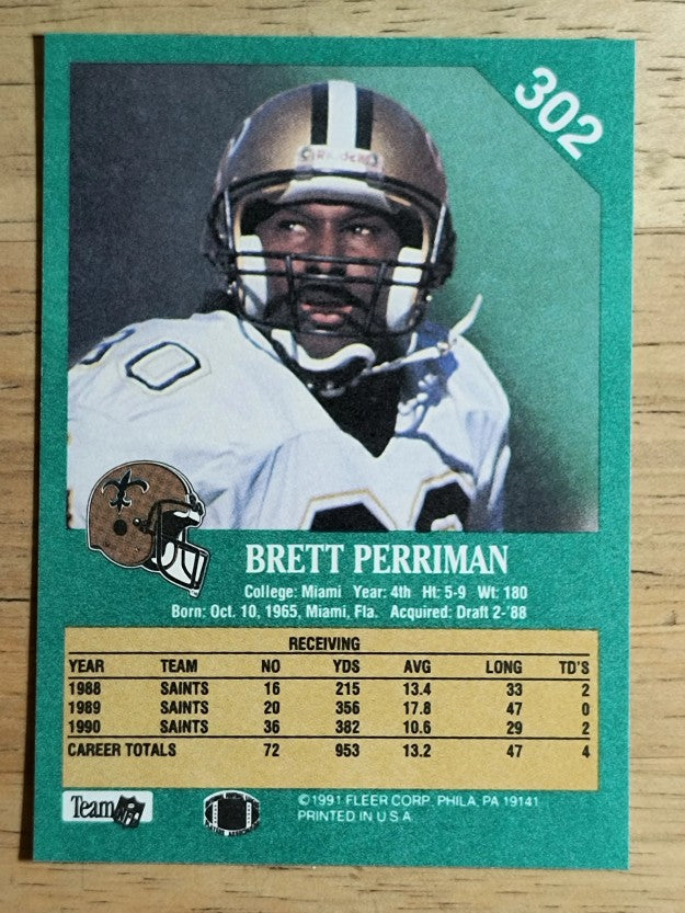 1991 Fleer #302 Brett Perriman