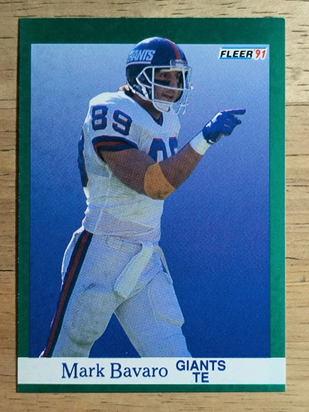1991 Fleer #307 Mark Bavaro