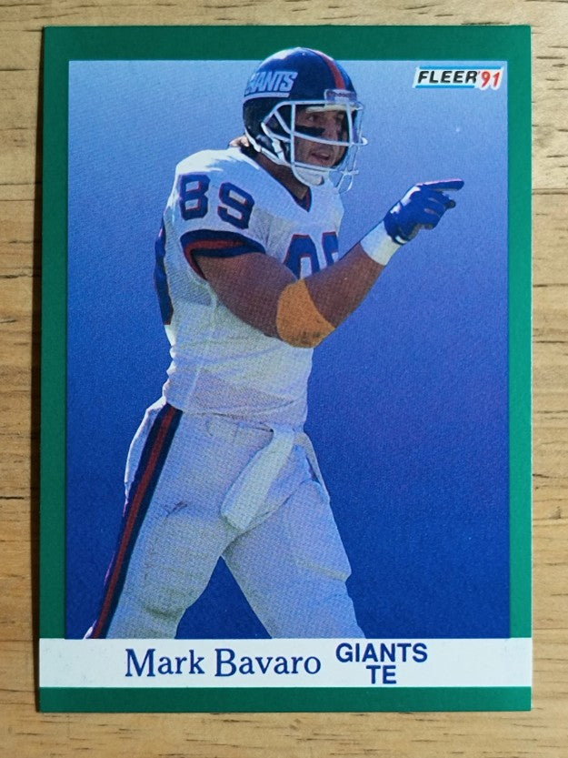 1991 Fleer #307 Mark Bavaro