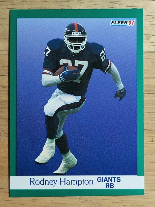 1991 Fleer #311 Rodney Hampton