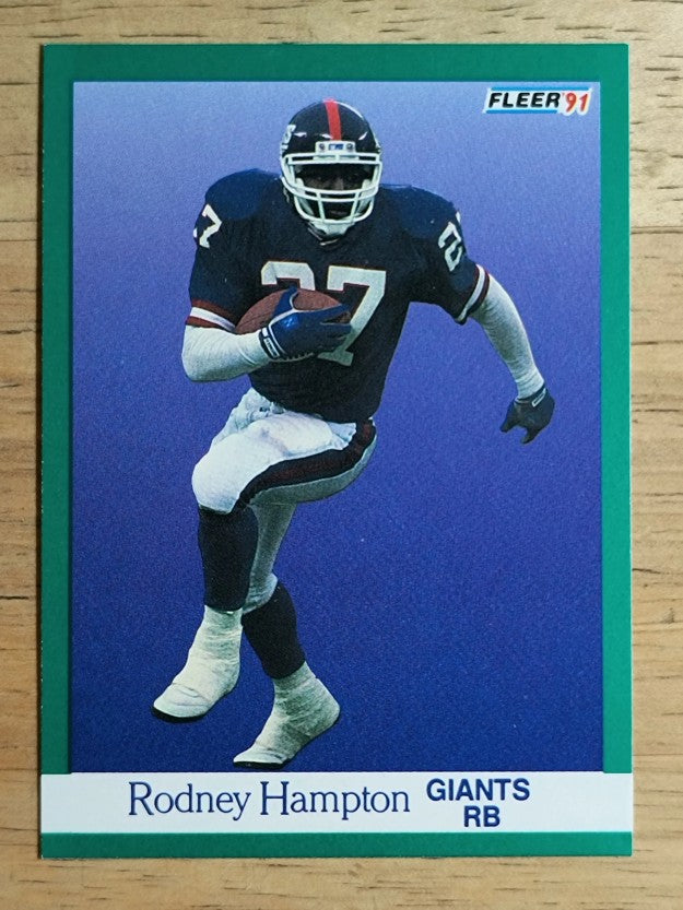 1991 Fleer #311 Rodney Hampton