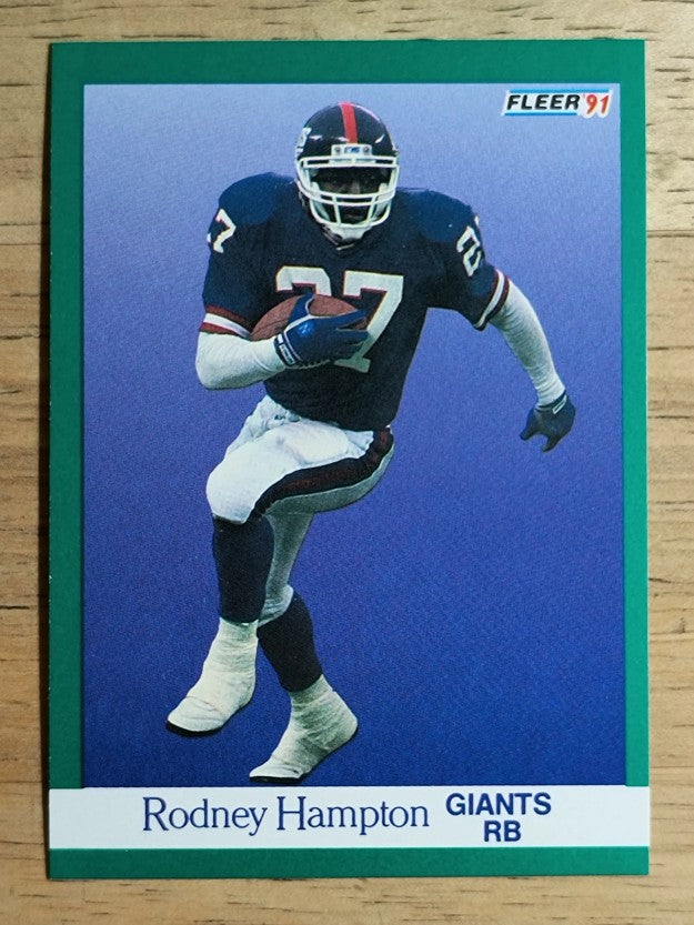 1991 Fleer #311 Rodney Hampton