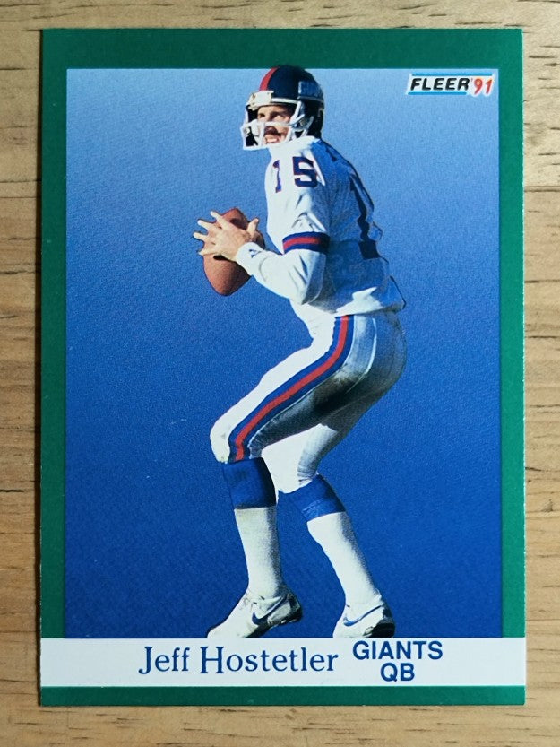 1991 Fleer #312 Jeff Hostetler