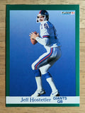 1991 Fleer #312 Jeff Hostetler