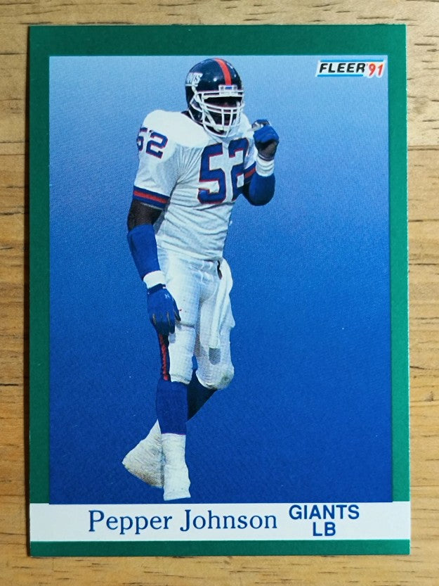 1991 Fleer #314 Pepper Johnson