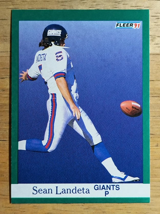 1991 Fleer #315 Sean Landeta