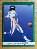 1991 Fleer #315 Sean Landeta